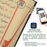 AzanClk Premium Kaaba Design Holy Quran Gift Set – Elegant Quran with Black Aqiq Tasbih Prayer Beads & Kufic IQRA Bookmark – Luxury Islamic Gift for Ramadan, Eid, Zikr, Meditation, Home or Mosque