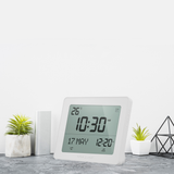 Alfajr Automatic Worldwide Digital Azan/Athan/Nimaz Prayer Wall and Desk Clock CF-19 (White)