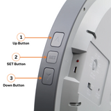 Alfajr Ana-Digital Large Round Automatic Azan Prayer Qibla Muslim Wall Clock CR-23 (Makkah)