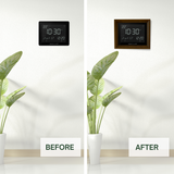 Solid Wood Frame for Alfajr CF-19 Azan Wall Clocks - Dark Brown