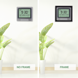 Solid Wood Frame for Alfajr CW-15 Azan Wall Clocks - Black