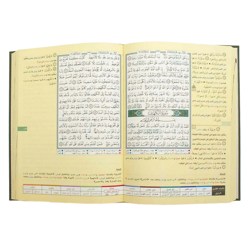Tajweed Holy Quran with the Ten Readings (Size 10" x 14") - [Hard Cover, Assorted Colors]