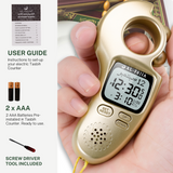 AL-FAJIA Digital Portable Tasbih Counter Azan Clock Reminder Islamic Auto Prayer Time (Gold)