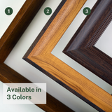 Solid Wood Frame for Alfajr CF-19 Azan Wall Clocks - Dark Brown